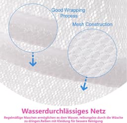 Waszakken, waszakken voor wasmachine, herbruikbare waszak, waszak van netstof, waszak, fijne waszak — thumbnail 4