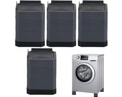 Meubelpoten Verhogers - Bank Verhogers Stoel - Apparaten Verplaatsen - Verstelbaar & Antislip - 17.7x9.2x9.2 cm - Grijs