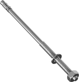 Zwaar Uitgevoerde Ankers - Wigankers Betonanker - Bevestigen Luifels Leuningen - Gegalvaniseerd Hoge Kwaliteit - M12 x 240mm - Zilverkleurig — thumbnail 1