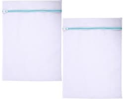 Waszakken, Ideaal voor Overhemden, Truien, Pantalons, Gordijnen, Beddengoed, 90 x 110 cm, Wasnet voor Wasmachine, Herbruikbare Waszak met Ritssluiting