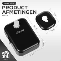 Waslijn - Uittrekbaar 4,3 m - Staal - Makkelijk op te bergen - SnelShoppen — thumbnail 3