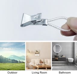 30 Stuks Handdoekclips - Keukenhanddoeken Ophangen - Clips Voor Handdoeken, Washandjes En Badsponsjes - Lushangerclips Voor Pannenlappen En Theedoeken — thumbnail 5