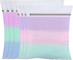 6 stuks wasnet voor wasmachine, waszak, wasmachine in 2 maten, waszak met ritssluiting, voor overhemden, truien, mantels, jeans, ondergoed, babykleding — thumbnail 1