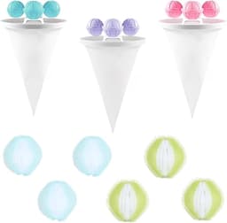 9 stuks filters voor wasmachine, drogerbal, anti-rimpel, drogerbal, herbruikbaar, anti-winding bal voor was, drogerballen voor natuurlijke antistatische snelheid — thumbnail 1