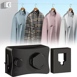 Intrekbare Waslijn - Wand Waslijn - Kleding Drogen - Ruimtebesparend Ontwerp - 5.1 Meter - Zwart — thumbnail 2