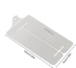Naaiclips - Zoomklem stof - Stof zomen - Roestvrij staal - 10 x 6 cm - Zilver — thumbnail 3
