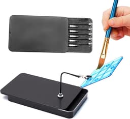 Buigbare Clips - Miniatuurhouders Klemmen - Model Schilderen - Rubberen Beschermtips - 10 stuks - Metaal — thumbnail 5