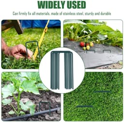 Dailygoods - 50 Stuks U-vormige Grondankers voor Tuin en Camping 150x30x3mm — thumbnail 5