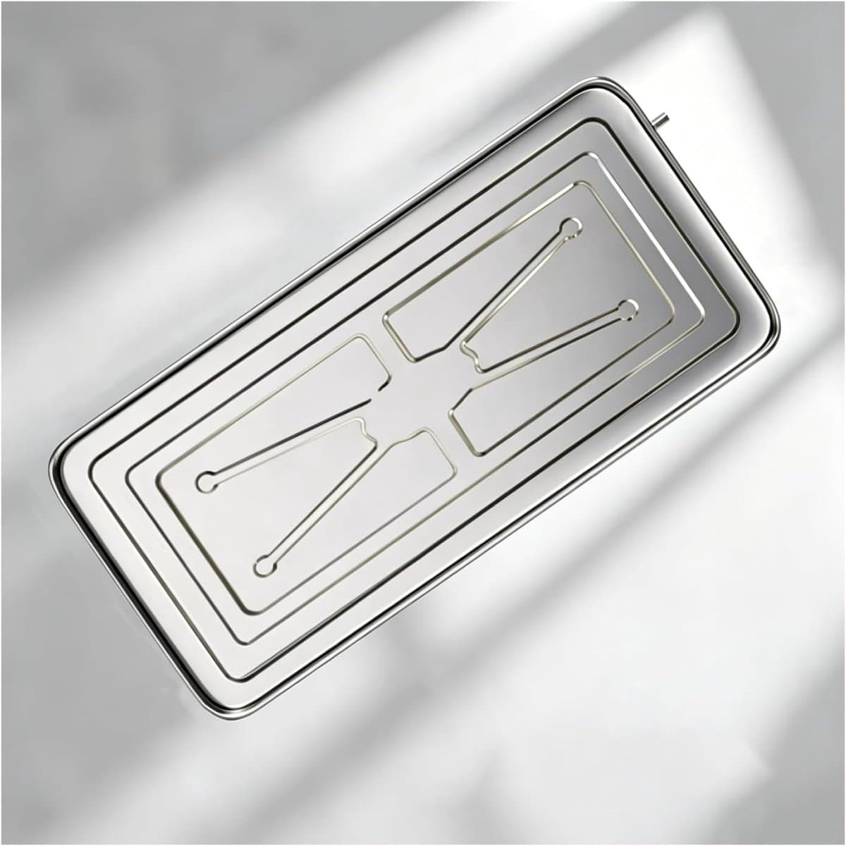 Airco Afvoerbak - Lekkende Airco Opvangbak - Condenswater Opvangen - Roestvrij Staal - 94x46 cm - Zilver — afbeelding 1