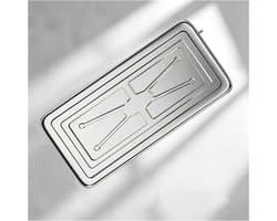 Airco Afvoerbak - Lekkende Airco Opvangbak - Condenswater Opvangen - Roestvrij Staal - 94x46 cm - Zilver