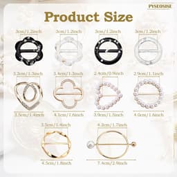 Solidchoice - 16 Stuks Metalen T-Shirt Clips voor Sjaals en Kleding — thumbnail 4
