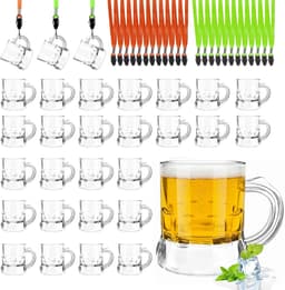 Likeurglaasjes 30ml - herbruikbaar kunststof - 24 stuks in 6 kleuren - perfect voor bruiloften - ShopVlot — thumbnail 1