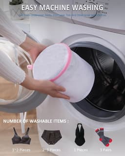 Waszak voor Bh's - 3 Stuks - Herbruikbaar - Bescherming tijdens wasbeurt - SnelShoppen — thumbnail 5