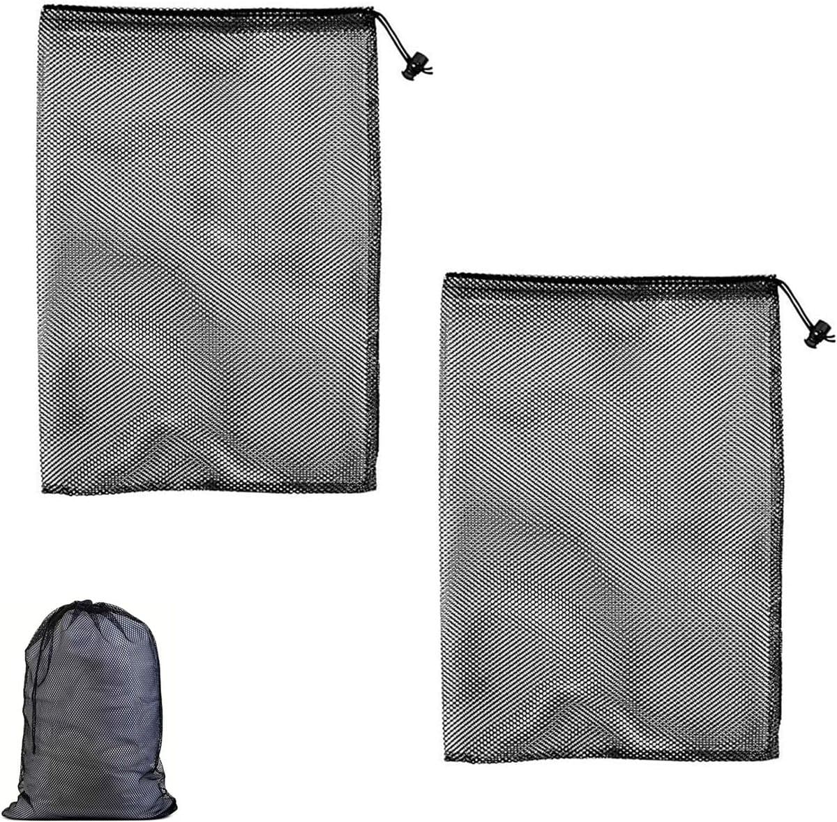 Wasnetten set van 2 - 70x90 cm - fijnmazig materiaal - beschermt kleding tijdens het wassen - SnelShoppen — afbeelding 1