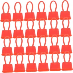 Netzak Sluitingen - Gaas Haakjes - Organische Opslag - Duurzaam Plastic Materiaal - 200 Stuks - Rood — thumbnail 1