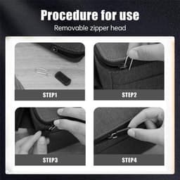 12-delige reparatieset met ritssluiting voor universele vervangende rits met afneembare schuiver - compatibel met koffers, laarzen, jassen en rugzakken — thumbnail 2