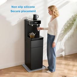 Siliconen Lekbak - Apparaatmat - Apparaten Beschermen - Verhoogde Randen - 50x50cm - Grijs — thumbnail 3