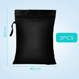 Dailygoods - Set van 2 Waterdichte Waszakken voor Reizen - Organizer voor Sport en Gym — thumbnail 3