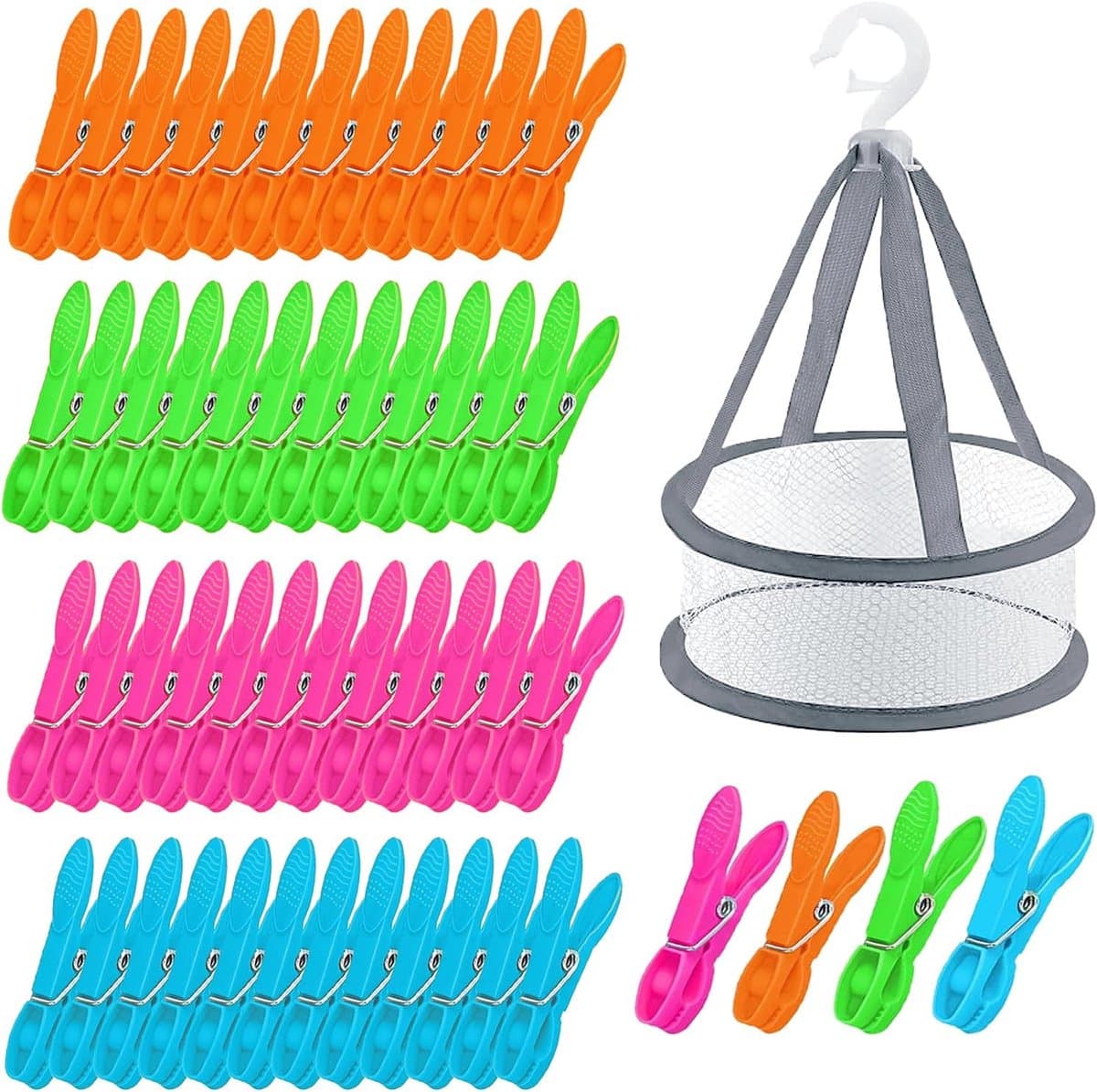 Wasknijpers met mand — afbeelding 1