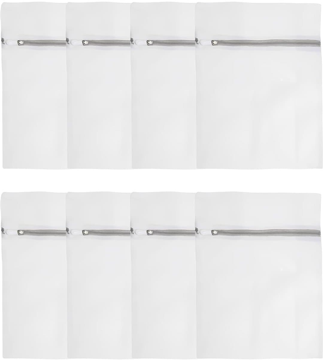 Wasnet, waszakken, 8 stuks, 30 x 20 cm, waszakken voor wasmachine, duurzame waszakken voor blouses, beha's, ondergoed, sokken — afbeelding 1
