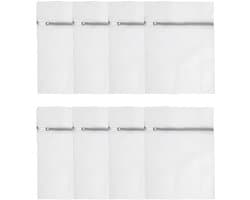 Wasnet, waszakken, 8 stuks, 30 x 20 cm, waszakken voor wasmachine, duurzame waszakken voor blouses, beha's, ondergoed, sokken