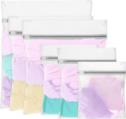 Waszakken Set - Polyester - 6 Stuks - Beschermt Delicate Kleding - Voor Diverse Kledingstukken — thumbnail 4