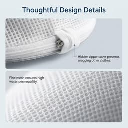 Thijox - Wasnet voor Wasmachine Set van 4, 18x19 cm, Fijne Waszak voor BH's, Ondergoed en Sokjes, Beschermende Waszakken voor Gevoelige Kleding — thumbnail 2