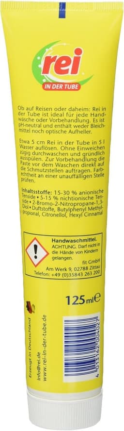 Reiswasmiddel in Tube voor Onderweg en Thuis - Kleurbescherming en Enzymen — thumbnail 2