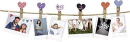 Houten Wasknijpers - Foto Clips - Foto's Ophangen - Met Magneet - Set van 10 - Kleurrijk — thumbnail 1