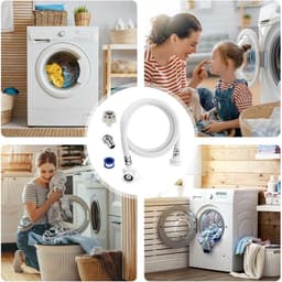 Wasmachine Afvoerslang - Waterslang Aansluiting - Afvalwater Afvoeren - Glad Binnenoppervlak - 1 Meter - Grijs — thumbnail 3
