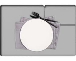 Droger Mat - Wasmachine Afdekplaat - Bescherming Keukenblad - Met Pluizenopvangopening - 66x46 cm - Grijs