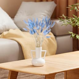 Gedroogde konijnenstaartbloemen, konijnenstaart, pampasgras, gedroogde bloemen, decoratief pampasgras, blauw gedroogd pampasgras, decoratie, geschikt voor thuis, bruiloften — thumbnail 3