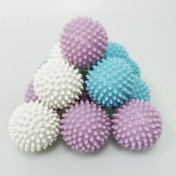wasbal voor wasmachine, wasbal, 6 stuks drogerballen voor wasdroger, egelballen voor pluizige was, voor thuis, kleding, reiniging, herbruikbaar — thumbnail 4