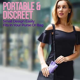 Urinoir voor Vrouwen, Urineapparaat voor Vrouwen Om Te Plassen Siliconen Herbruikbaar met Tas voor Buiten — thumbnail 3