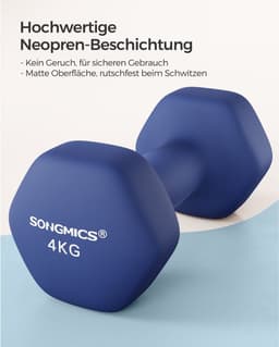 Dumbbell set van 2 blauw — thumbnail 3