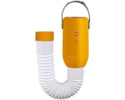 Draagbare wasdroger - sneldrogende en stille machine, draagbare wasdroger voor onderweg, voor badkamer, balkon, outdoor, binnen, woning, slaapzaal, camping, terras, keuken en andere ruimtes - wit