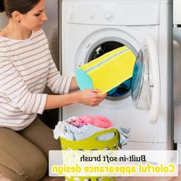 Set van 2 Schoenwaszakken voor de Wasmachine, Ideaal voor Sneakers en Sportschoenen, 360° Reiniging met Fleecevoering, Geschikt voor Droger en Multi-Laundry Gebruik — thumbnail 2