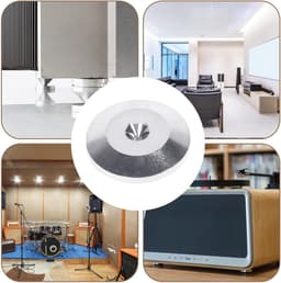 Subwoofer isolatiemat - Geluiddemper audio - Verbeter geluidskwaliteit - Minimaliseert trillingen - 0.5 x 2.5 cm - Zilver wit — thumbnail 3