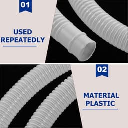Dailygoods- Drainageslangkit Universeel - Afvoerslang Airco - Draagbare Buis - 3 Voet Kit - Inclusief Hoekstekker - Kunststof Materiaal — thumbnail 2