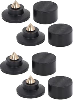 Luidspreker Isolatie Voeten - Anti-Vibratie Pads - Audio Verbetering - Verstelbare Hoogte - 0-3.5mm - Zilver — thumbnail 5