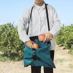 Tuinschort Oogsten - Fruitplukzak Tuintas - Buitenwerk Tuinieren - Snelsluiting Zakken - 40x38x28 cm - Groen — thumbnail 2