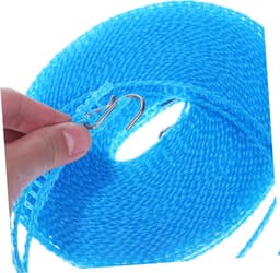 Waslijn Set - Reis Waslijn Kledinglijn - Kleding Drogen - Winddicht en Stevig - 3 Rollen - Zoals getoond — thumbnail 5
