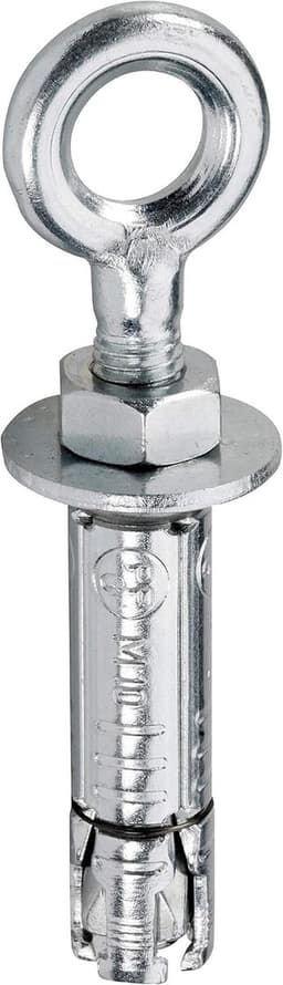 Spreidanker met oogje - Bevestigingsplug - Zware lasten bevestigen - 4-voudige spreiding - M10x60 25 stuks - Grijs — thumbnail 5