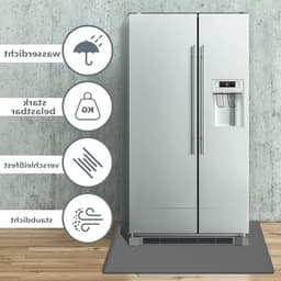 Siliconen Drupbak voor Wasmachine en Koelkast, 60 x 60 cm, Herbruikbare Vloerbescherming, Antislip Mat voor Koelkast en Vriezer, Grijs — thumbnail 2