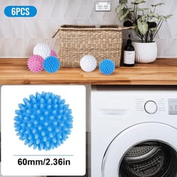 Dailygoods - Dailygoody - Droogballen - Herbruikbare Waskorf Ballen - Tijd- en Energiebesparend - Multicolor - Effectieve Droogoplossing - Geschikt voor Babykledin — thumbnail 2