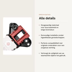 Dailygoods- Deurvergrendelingsschakelaar Vervangend Onderdeel 2805310400 - Beko Wasmachine - Eenvoudige Installatie - Hoogwaardig Materiaal - Duurzaam - 1x Deurslot Schakelaar — thumbnail 2
