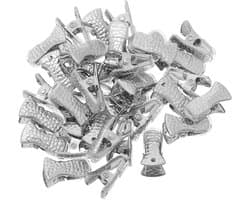 Metalen Wasknijpers - Veelzijdige Clips - Kleding Ophangen - Antiroest Coating - 35 Stuks - Zilver