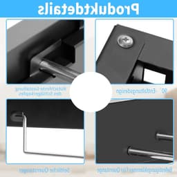 Verstelbare Wandgemonteerde Kledingdroger | Vouwbare Waslijn met 80 cm Stangen | Ideaal voor Binnen en Buiten, Perfect voor Badkamer en Balkon — thumbnail 3