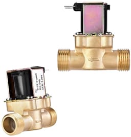 Normaal Gesloten 1/2" DC 24V Solenoïde Ventiel voor Waterbeheersing, Geschikt voor Wasmachines en Tuinslangen, Messing Constructie — thumbnail 4