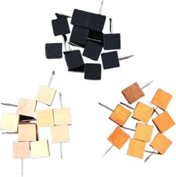 Houten Duwspelden - Decoratie Pinnen - Ambachtelijke Projecten - Met Veerclip - 50 Stuks - Kleur 7 — thumbnail 1